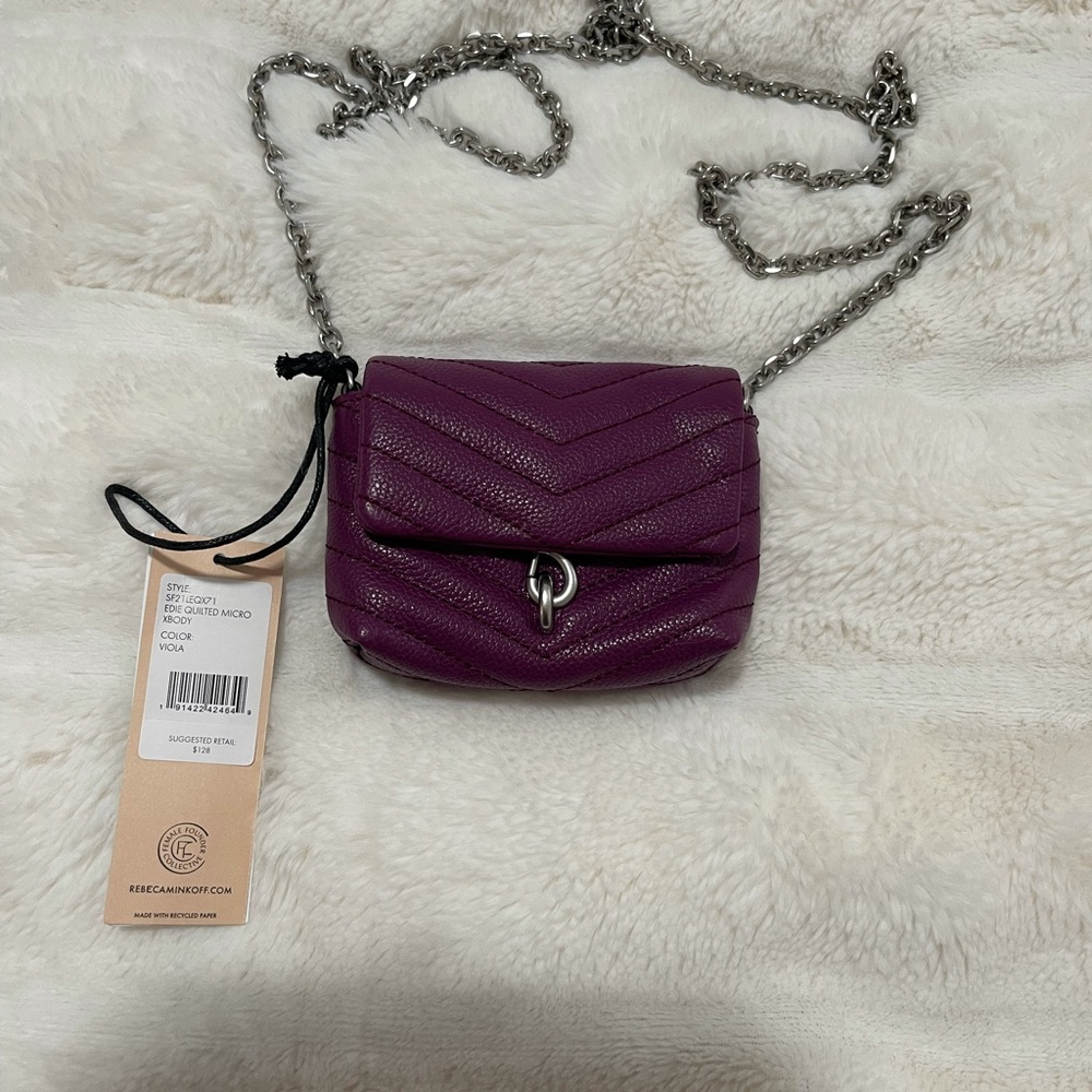 Rebecca minkoff Edie quilted micro xbody NWT
